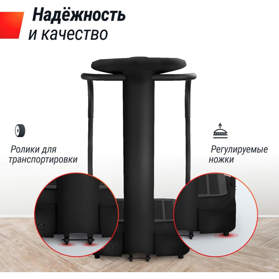 Виброплатформа unix fit вертикальная / improve 2 in 1 black %Future_395 (фото 17)