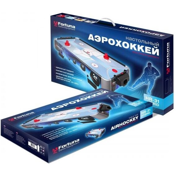 Аэрохоккей fortuna hr-31 blue ice hybrid настольный 86х43х15см %Future_395 (фото 10)