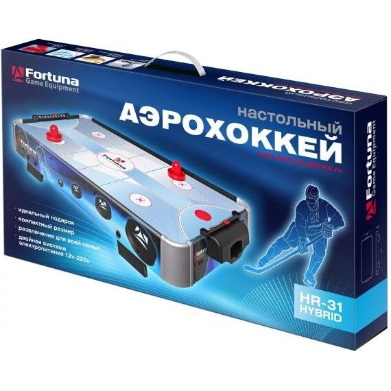 Аэрохоккей fortuna hr-31 blue ice hybrid настольный 86х43х15см %Future_395 (фото 9)